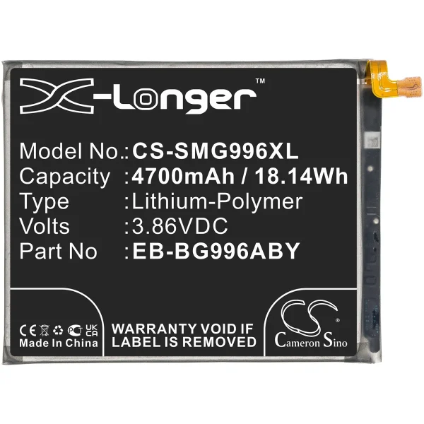 Samsung Galaxy S21+, Galaxy S21+ 5G, SCG10, SM-G9960, SM-G996A Series Replacement Battery 4700mAh / 18.14Wh