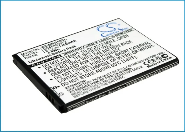 Samsung Galaxy Proclaim S720, Galaxy S i500, Illusion, Illusion i110, SCH-i110 Series Replacement Battery 1200mAh/4.44Wh - Image 5