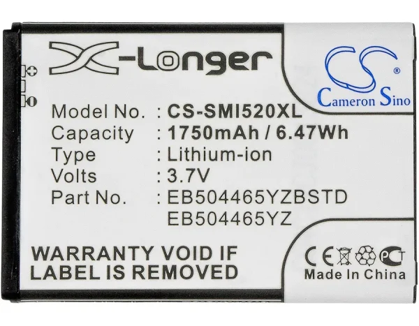 Samsung 4G LTE Mobile Hotspot, Droid Charge I510, Droid Charge SCH-I510, Gem i100, i400 Continuum Series Replacement Battery 1750mAh/6.48Wh