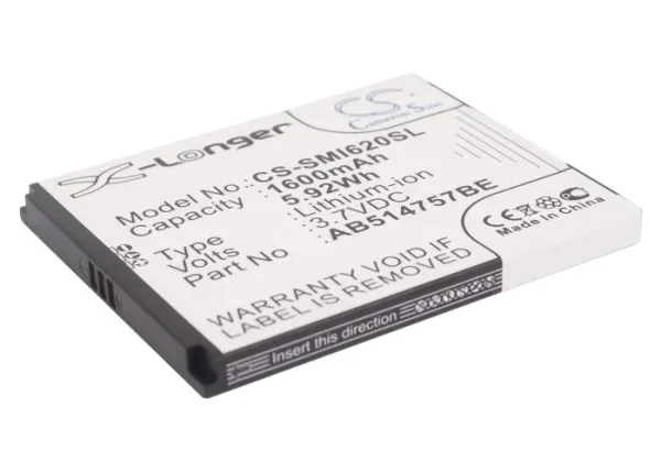 Samsung SGH-i620, SGH-i640, SGH-i640v Series Replacement Battery 1600mAh / 5.92Wh - Image 5