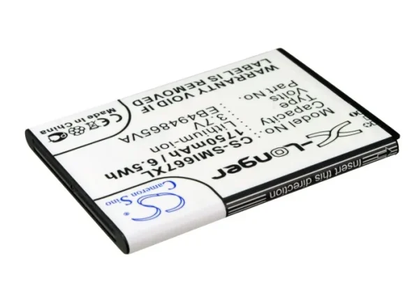 Samsung Focus 2, SGH-I667 Series Replacement Battery 1750mAh/6.5Wh - Image 4