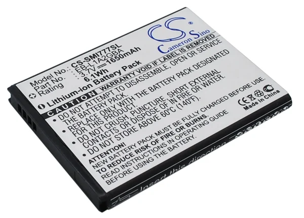 Samsung Attain, Galaxy Attain 4G, Galaxy S II, Galaxy S II 4G, SGH-I777 Series Replacement Battery 1650mAh/6.1Wh - Image 4