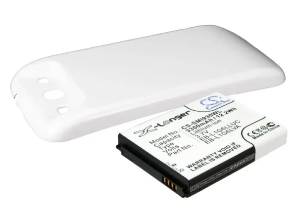 Samsung Galaxy S3, Galaxy SIII, GT-I9300, GT-I9308, SGH-T999V Series Replacement Battery 3300mAh/12.2Wh - Image 2