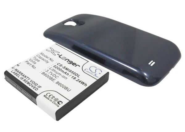 Samsung Galaxy S4, Galaxy S4 LTE, GT-I9500, GT-i9502, GT-i9505 Series Replacement Battery 5200mAh/19.24Wh - Image 2