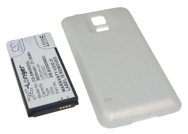 Samsung Galaxy S5, Galaxy S5 LTE, GT-I9600, GT-I9602, GT-I9700 Series Replacement Battery 5600mAh / 21.56Wh - Image 5