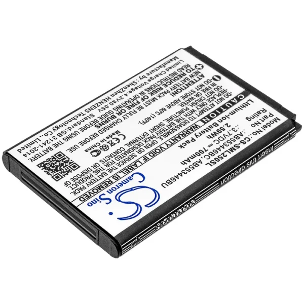 Samsung Beat S, Champ, Diva Diamond, Diva Folder, E2652 Series Replacement Battery 700mAh / 2.59Wh - Image 2