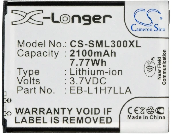 Samsung Galaxy Axiom, Galaxy Victory 4G, Galaxy Victory 4G LTE, SCH-R830, SCH-R830ZSAUSC Series Replacement Battery 2100mAh / 7.98Wh