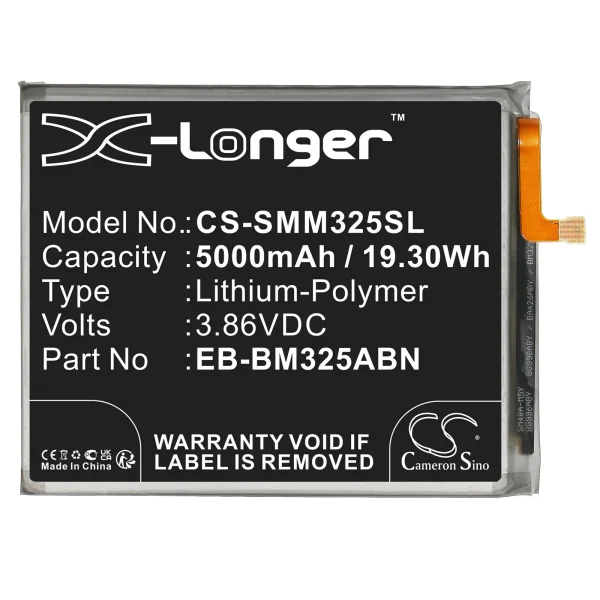 Samsung Galaxy M32, Galaxy M32 4G 2021 Premium Edi, SM-M325F, SM-M325F/DS, Series Replacement Battery 5000mAh / 19.30Wh