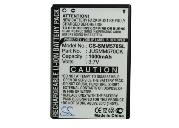 Samsung Acclaim M920, Acclaim R880, Craft R900, Intercept M910, Messager III Series Replacement Battery 1000mAh / 3.70Wh