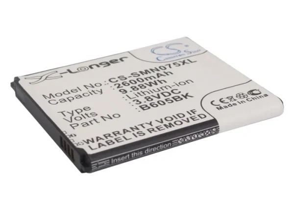 Samsung Galaxy J, SGH-N075T Series Replacement Battery 2600mAh/9.88Wh - Image 4