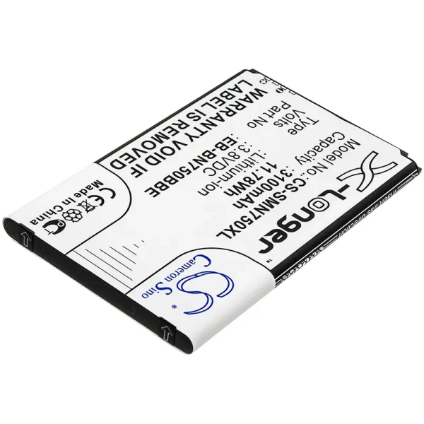 Samsung Galaxy Note 3 Mini, Galaxy Note 3 Neo, Galaxy Note 3 Neo Duos, Galaxy Note 3 Neo LTE, SM-N7502 Series Replacement Battery 3100mAh / 11.78Wh - Image 2