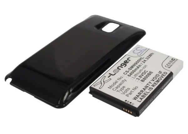 Samsung Galaxy Note 3, Galaxy Note III, SC-01F, SGH-N075, SM-N900 Series Replacement Battery 6400mAh / 24.32Wh - Image 3