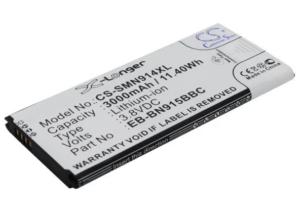 Samsung Galaxy Note Edge, Note Edge 4G, SM-N915, SM-N9150, SM-N915A Series Replacement Battery 3000mAh / 11.40Wh - Image 4