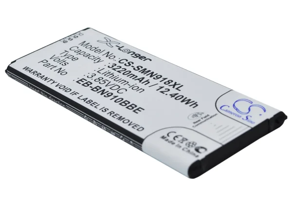 Samsung Galaxy Note 4, SM-N910A, SM-N910C, SM-N910FD, SM-N910FQ Series Replacement Battery 3220mAh / 12.40Wh - Image 5