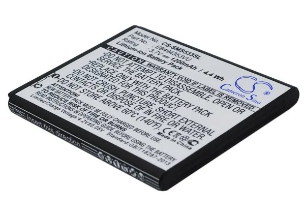 Samsung Dart, DoubleTime, Galaxy 551, Galaxy Mini, Galaxy Mini TM Series Replacement Battery 1200mAh / 4.44Wh - Image 5