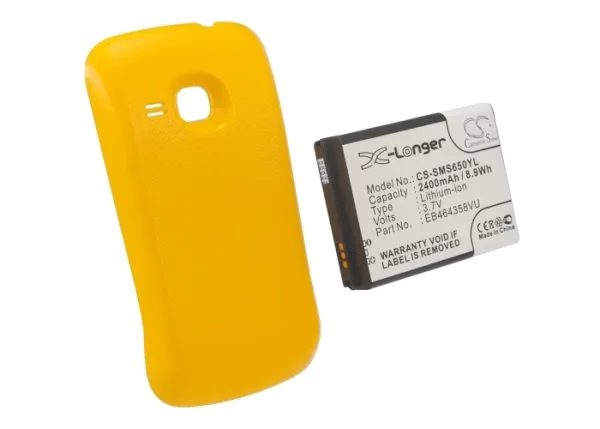 Samsung Galaxy Mini 2, GT-S6500, GT-S6500D, GT-S6500L, GT-S6500T Series Replacement Battery 2400mAh/8.9Wh