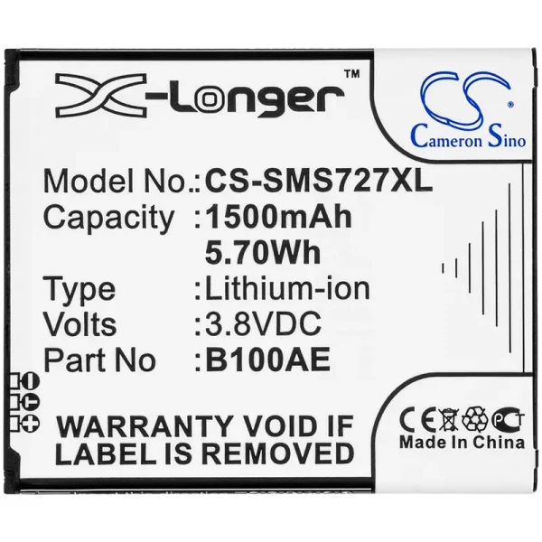 Samsung Galaxy Ace 3, Galaxy Ace 3 3G, Galaxy Ace 4 Neo, Galaxy Star Plus, Galaxy Star Pro Series Replacement Battery 1500mAh / 5.70Wh