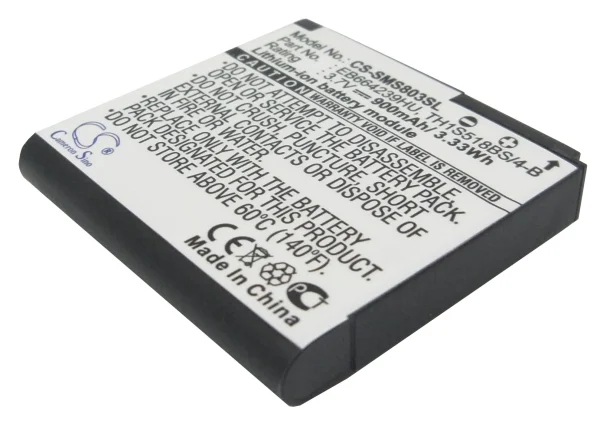 Samsung GT-S7550, GT-S8000, GT-S8000 Jet, GT-S8000 Jet Cubic, GT-S8000H Series Replacement Battery 900mAh / 3.33Wh - Image 3