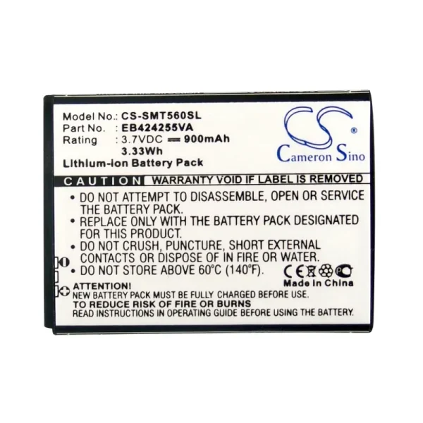 Samsung Ch, Character R640, Chat 335, Comment R380, Corby II Series Replacement Battery 900mAh / 3.33Wh