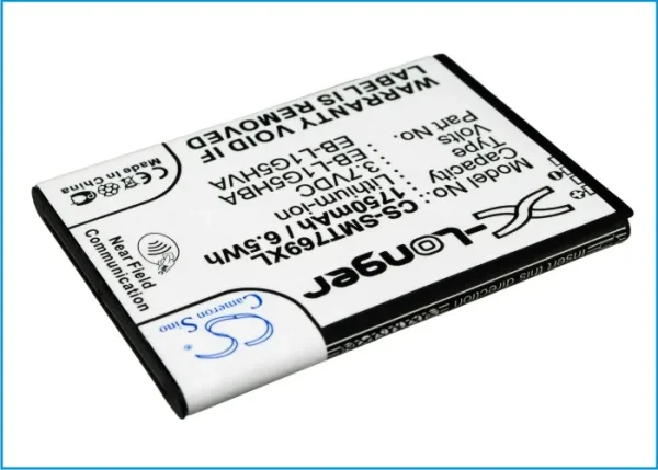 Samsung Exhilarate, Galaxy S Blaze 4G, SGH-i577, SGH-T769, Series Replacement Battery 1750mAh/6.5Wh - Image 3