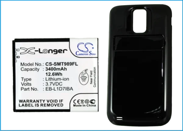 Samsung Galaxy S Hercules, Galaxy S II X, SGH-T989 Series Replacement Battery 3400mAh/12.6Wh