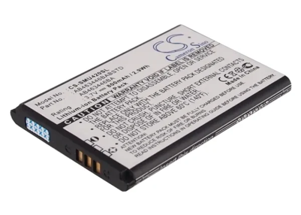 Samsung Axle, Axle R311, Byline, Byline R310, Chrono Series Replacement Battery 800mAh / 2.96Wh - Image 2