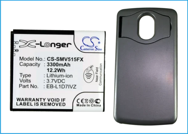 Samsung Galaxy Nexus i515, Nexus 4G LTE, SCH-I515 Series Replacement Battery 3300mAh/12.2Wh