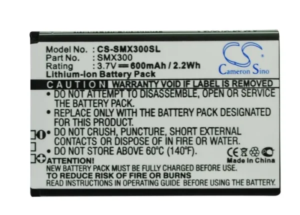 Samsung X300 Series Replacement Battery 600mAh