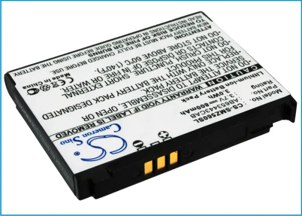 Samsung Behold SGH-T919, Behold T919, Eternity II, Flight, Flight A797 Series Replacement Battery 800mAh/2.96Wh - Image 2