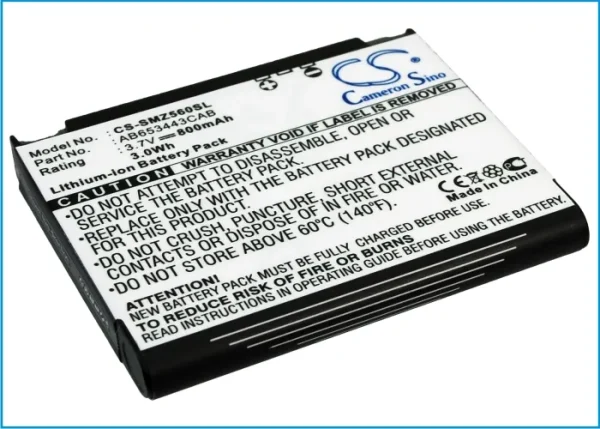 Samsung Behold SGH-T919, Behold T919, Eternity II, Flight, Flight A797 Series Replacement Battery 800mAh/2.96Wh - Image 3