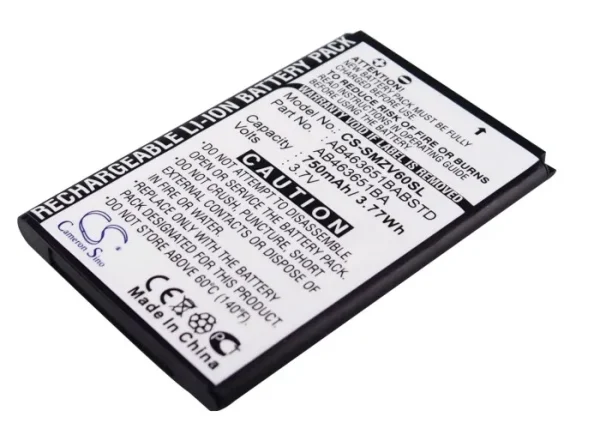 Samsung Katalyst T739, SGH-A637, SGH-A697, SGH-C3060, SGH-J800 Series Replacement Battery 750mAh - Image 4