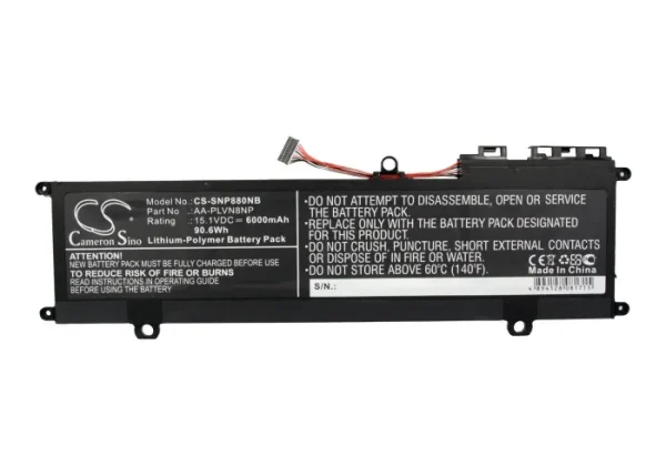 Samsung 780Z5E-S01, ATIV Book 8, ATIV Book 8 Touch 880Z5E X01, NP770Z5E Series Replacement Battery 6000mAh / 90.60Wh