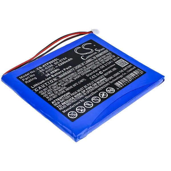 Aetep AT800, AT-800, AT810, AT-810, AT820 Series Replacement Battery 5200mAh / 38.48Wh - Image 2