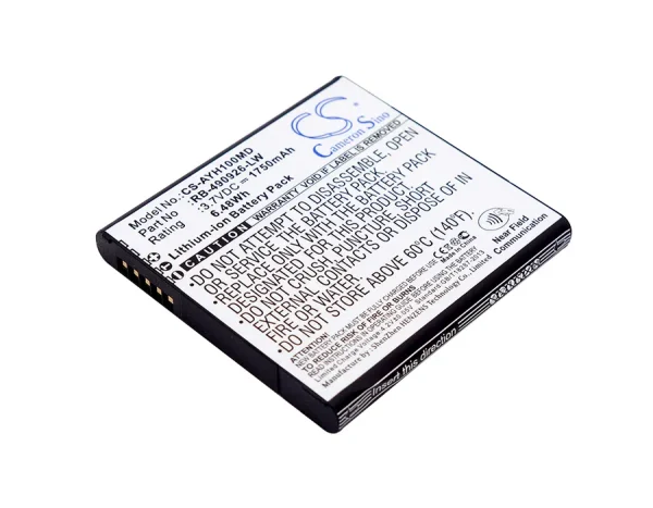 Ascom Myco, Myco SH1 VoWiFi, SH1-ABAA, SH1-ABAA/F Series Replacement Battery 1750mAh / 6.48Wh - Image 3