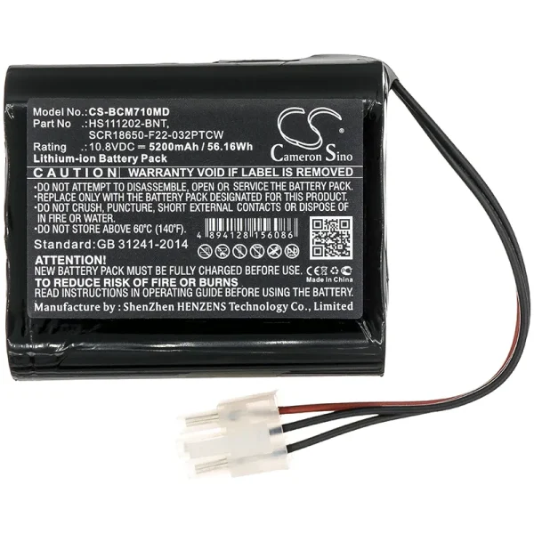 Bionet BM7Vet Optional Series Replacement Battery 5200mAh / 56.16Wh