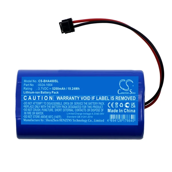 Bacharach PCA-400 Series Replacement Battery 5200mAh / 19.24Wh