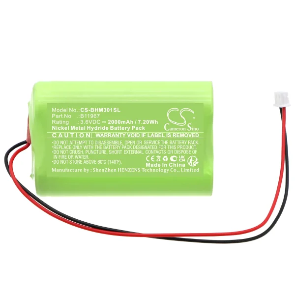 Bacharach Medigas PM 3010 N2O Monitor Series Replacement Battery 2000mAh / 7.20Wh