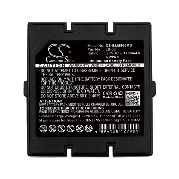 Bolate LB-03, M800 Series Replacement Battery 1700mAh / 6.29Wh