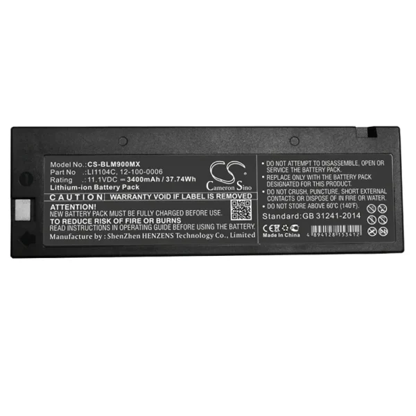 Biolight Argus LMS-10, M66, M69, M8000 Series Replacement Battery 3400mAh / 37.74Wh