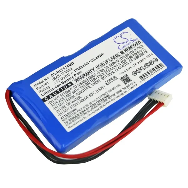 Biolight BLT-1203A, BLT-1203A Vital Signs Monitor Series Replacement Battery 1700mAh / 20.40Wh - Image 3