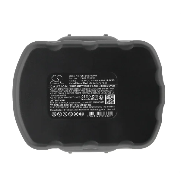 Bosch 13614, 13614-2G, 14.4VE-2B,15614 Series Replacement Battery 1500mAh / 21.60Wh