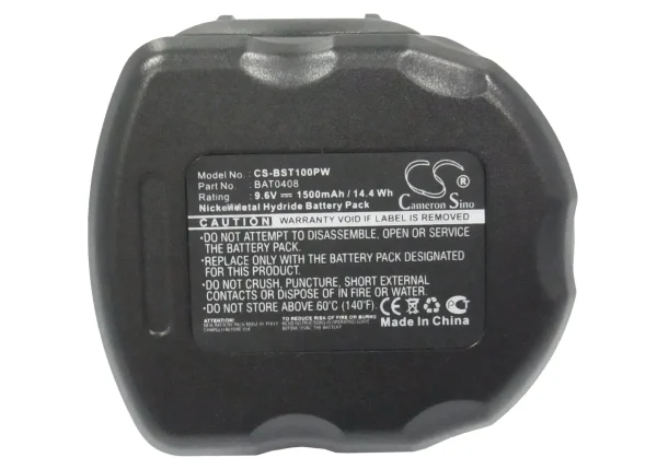 Bosch 32609, 32609-RT, GDR 9.6V, GSR 9.6 New Version Series Replacement Battery 1500mAh - Image 5