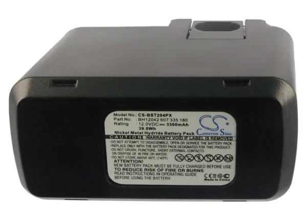 Bosch GBM 12VE, GBM 12VEBS, GBM 12VES, GBM 12VES-2 Series Replacement Battery 3300mAh/39.6Wh