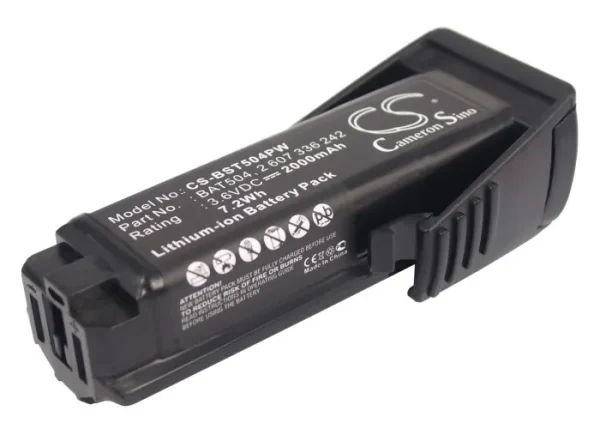 Bosch 36019A2010, GSR Mx2Drive, GSR PRODRIVE, PS10 Series Replacement Battery 2000mAh / 7.20Wh - Image 4