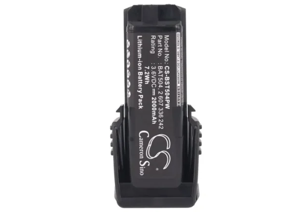 Bosch 36019A2010, GSR Mx2Drive, GSR PRODRIVE, PS10 Series Replacement Battery 2000mAh / 7.20Wh