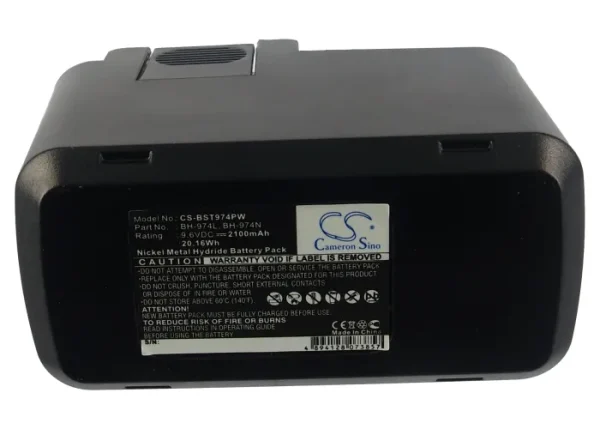 Bosch ABS 96 M-2, ASB 96 P-2, GBB 9.6VES-1, GBM 9.6 VSP-2 Series Replacement Battery 2100mAh / 20.16Wh - Image 6