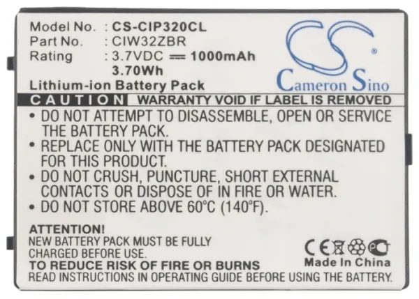 Cisco Linksys WIP300, WIP320 Series Replacement Battery 1000mAh / 3.70Wh