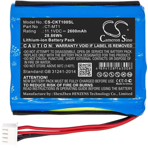 Tecatel M-T1 Combo Series Replacement Battery 2600mAh / 28.86Wh