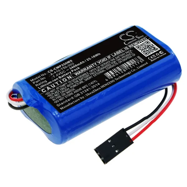 COSMED Pony FX NTA2531 Series Replacement Battery 3400mAh / 25.16Wh - Image 3