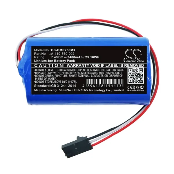 COSMED Pony FX NTA2531 Series Replacement Battery 3400mAh / 25.16Wh